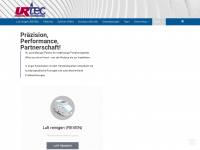 urtec.ch Webseite Vorschau
