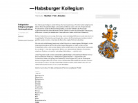 habsburgerkollegium.wordpress.com Webseite Vorschau