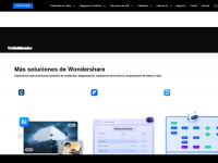 wondershare.es Webseite Vorschau