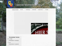 lipperoder-spielmannszug.de Webseite Vorschau