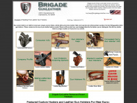 brigadegunleather.com Webseite Vorschau