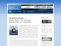verlag-edition-erich-groener.de Webseite Vorschau