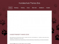 hundeschule.thanoszois.de Webseite Vorschau