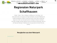 naturpark-schaffhausen.ch Webseite Vorschau
