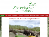 strandgrün.de Webseite Vorschau