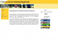 caravanpreisspiegel.at Webseite Vorschau