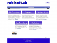 robisoft.ch Webseite Vorschau