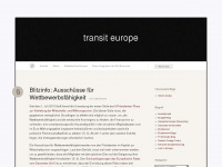 transiteurope.wordpress.com Webseite Vorschau