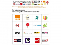 parteiprogramm.at Webseite Vorschau