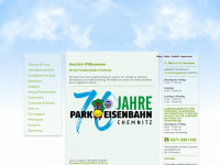 parkeisenbahn-chemnitz.de Webseite Vorschau