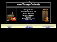 electric-guitars.de Webseite Vorschau