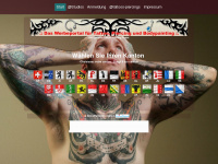 tattoos-piercings.ch Webseite Vorschau