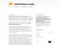 sonntagsallianz.ch Webseite Vorschau