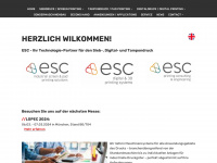 esc-decotec.de Webseite Vorschau