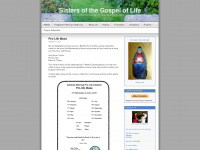 gospeloflifesisters.wordpress.com Webseite Vorschau