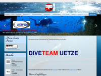 diveteam-uetze.com Webseite Vorschau