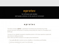 eprotec-extrusion.com Webseite Vorschau
