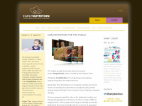 project-earlynutrition.eu Webseite Vorschau
