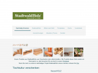stadtwaldholz.de Webseite Vorschau