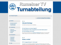 rtv-turnabteilung.de Webseite Vorschau