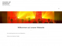 voices-of-worship.de Webseite Vorschau