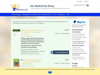 mathefritz-shop.de Webseite Vorschau