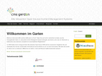 cms-garden.org Webseite Vorschau