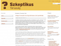 szkeptikustarsasag.hu Webseite Vorschau