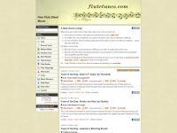 flutetunes.com Webseite Vorschau