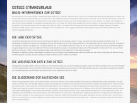 ostsee-strandurlaub.info Webseite Vorschau