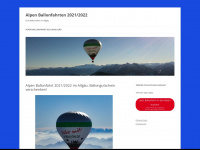 alpenballonfahrt.com Webseite Vorschau