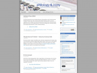 philologyandirony.com Webseite Vorschau