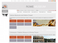 rome-museum.com Webseite Vorschau