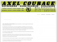 axel-courage.de Webseite Vorschau