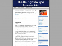 rettungssherpa.wordpress.com Webseite Vorschau