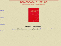 democracynature.org Webseite Vorschau