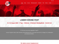 kronefest.at Webseite Vorschau