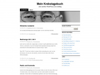 krebstagebuch.wordpress.com Webseite Vorschau