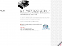 ddr-modellautos.info Webseite Vorschau