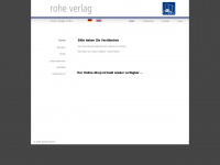 rohe-verlag.de Webseite Vorschau