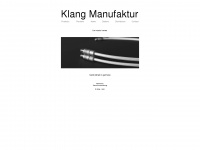 klang-manufaktur.com Webseite Vorschau