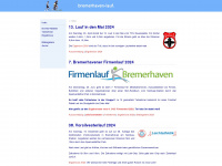 bremerhaven-lauf.de Webseite Vorschau