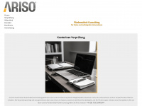 ariso.eu Webseite Vorschau