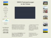 dibos-fewo-ostsee.de Webseite Vorschau