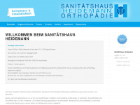 sanitaetshaus-heidemann.de Webseite Vorschau