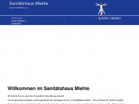 sanitaetshaus-miehle.de Webseite Vorschau