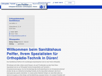 sanitaetshaus-peiffer.de Webseite Vorschau