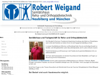 orthopaedietechnik-weigand.de Webseite Vorschau