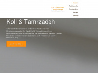 koll-tamrzadeh.de Webseite Vorschau