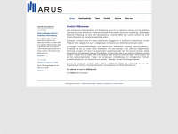 arus.eu Webseite Vorschau